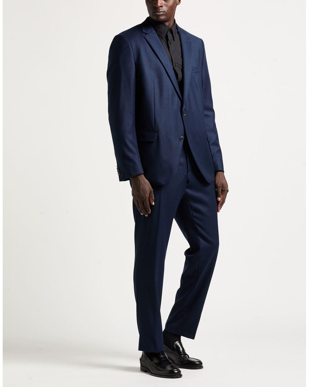 DIGEL Blue Suit Virgin Wool, Cashmere for men