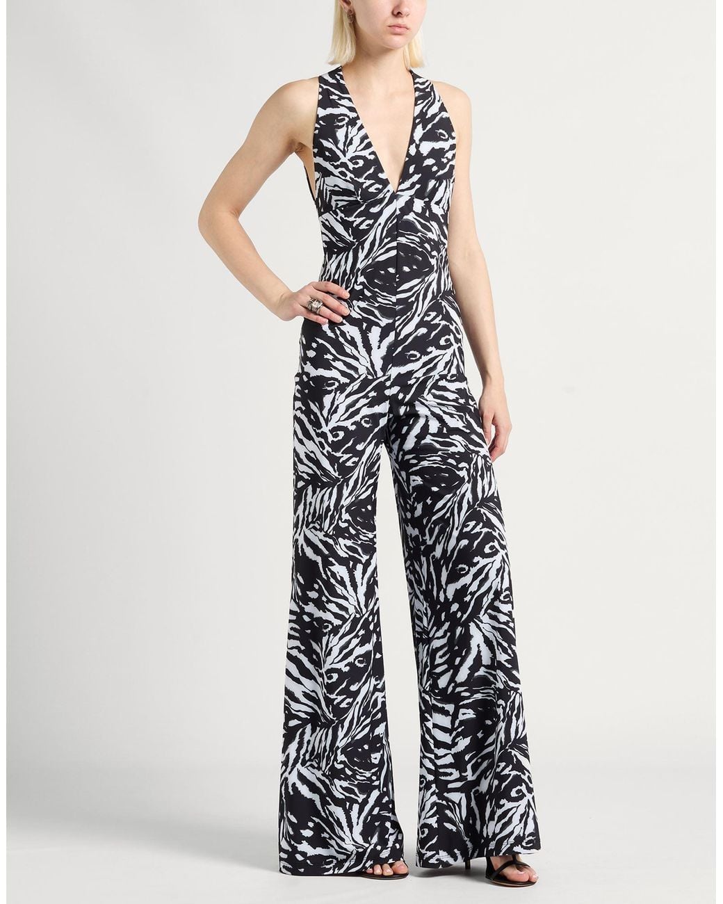 Aniye By White Jumpsuit Polyester, Elastane