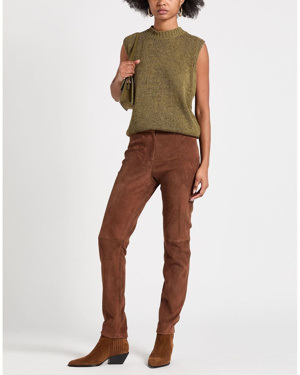 Roberto Collina Green Military Sweater Cotton, Polyamide