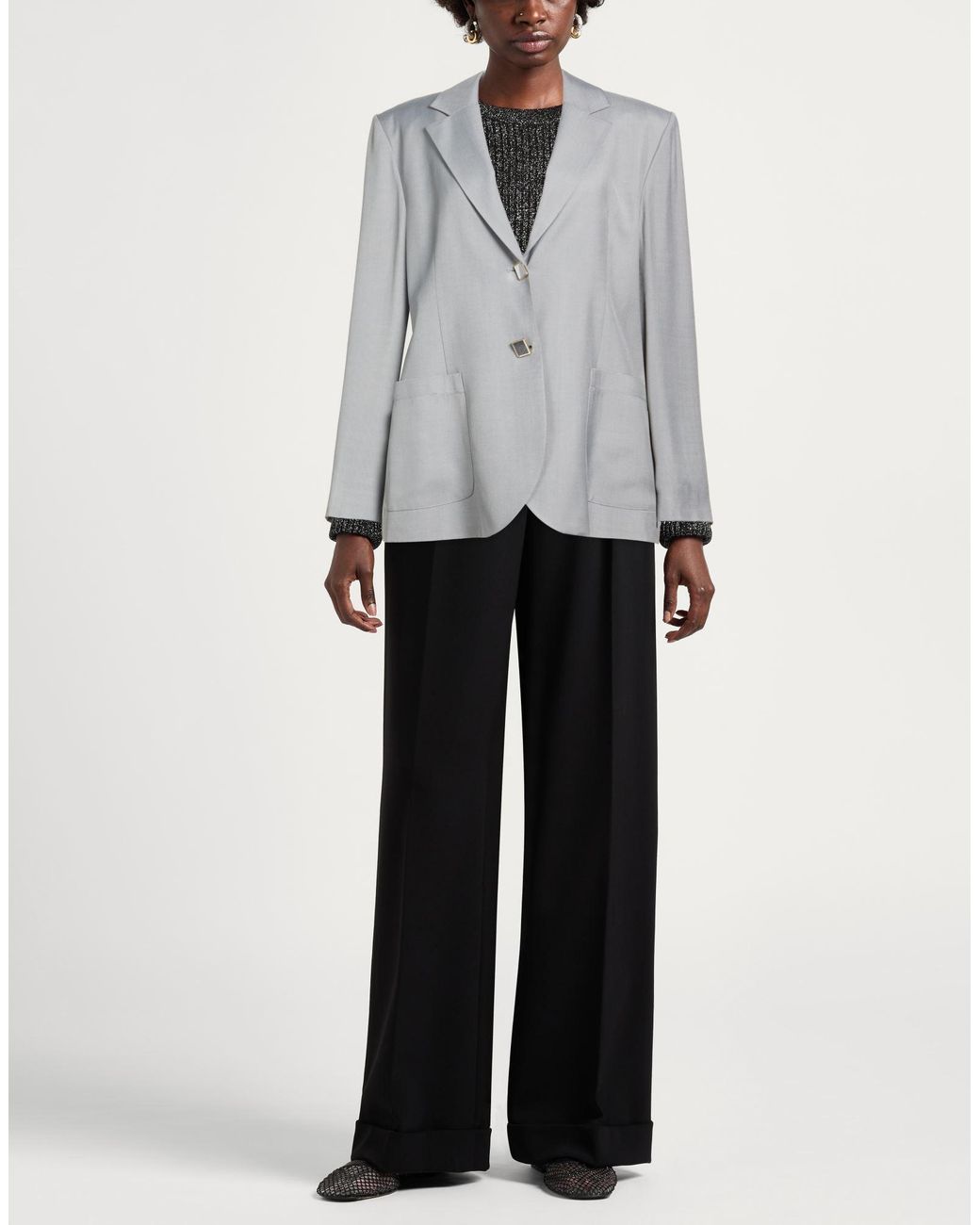 Carla G Gray Blazer Viscose