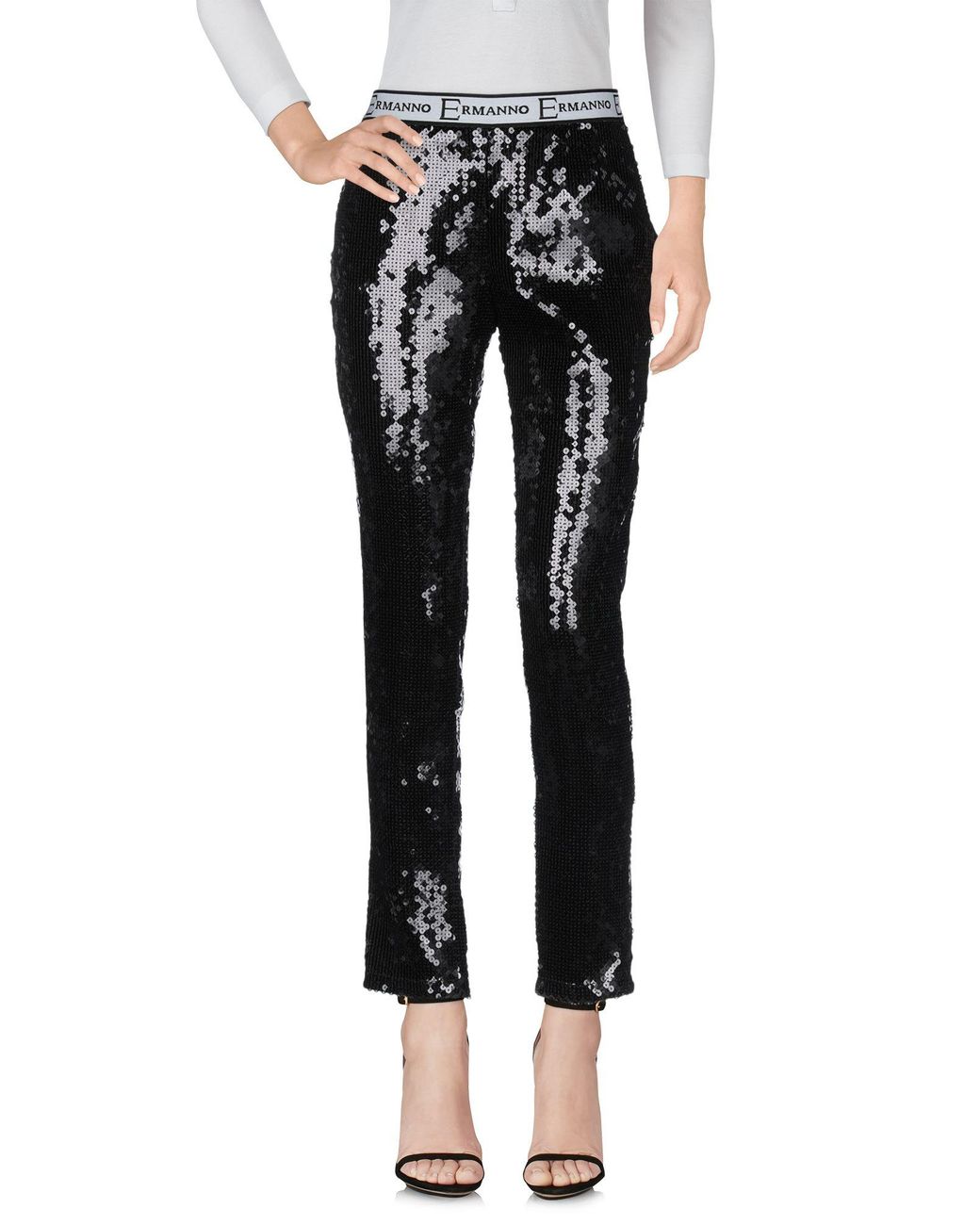ERMANNO FIRENZE Black Leggings