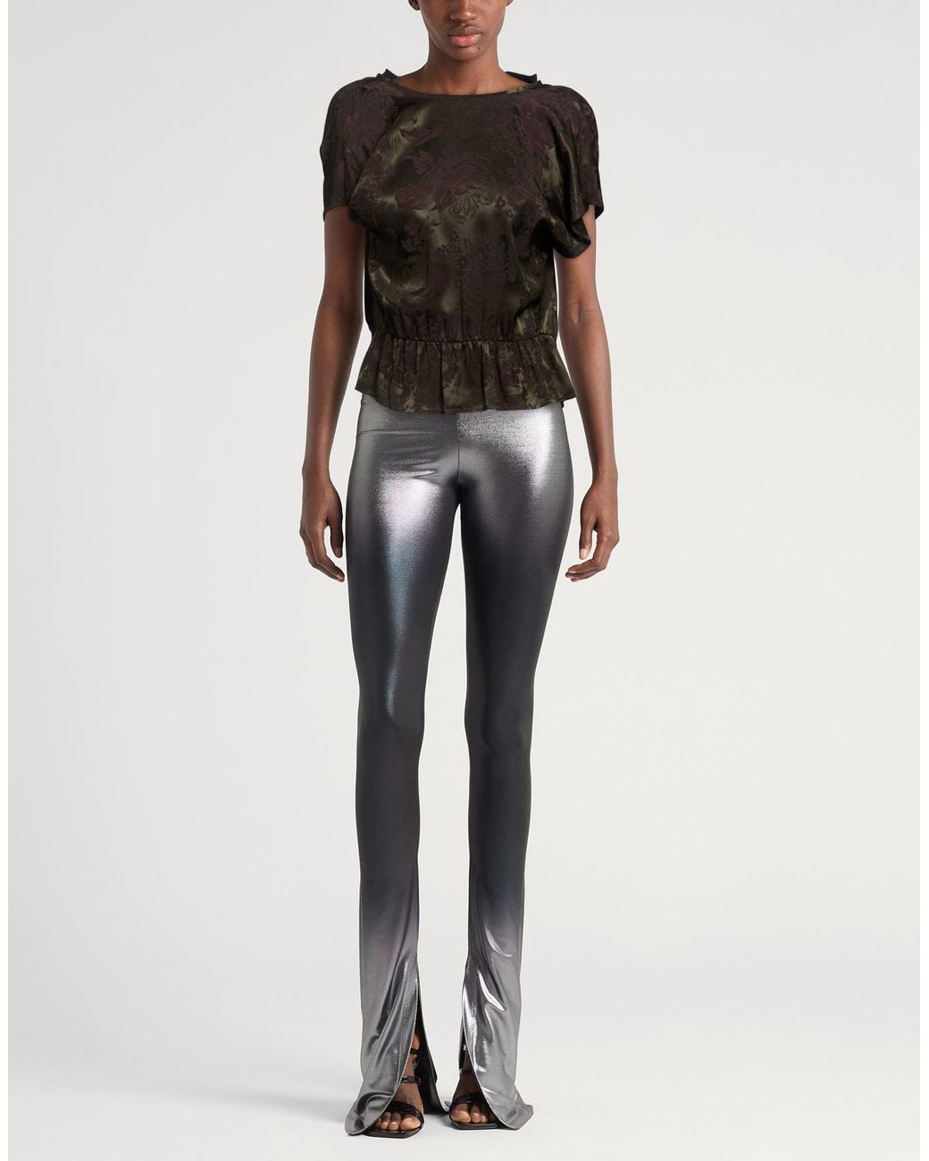 MM6 by Maison Margiela Black Military Top Acetate, Viscose