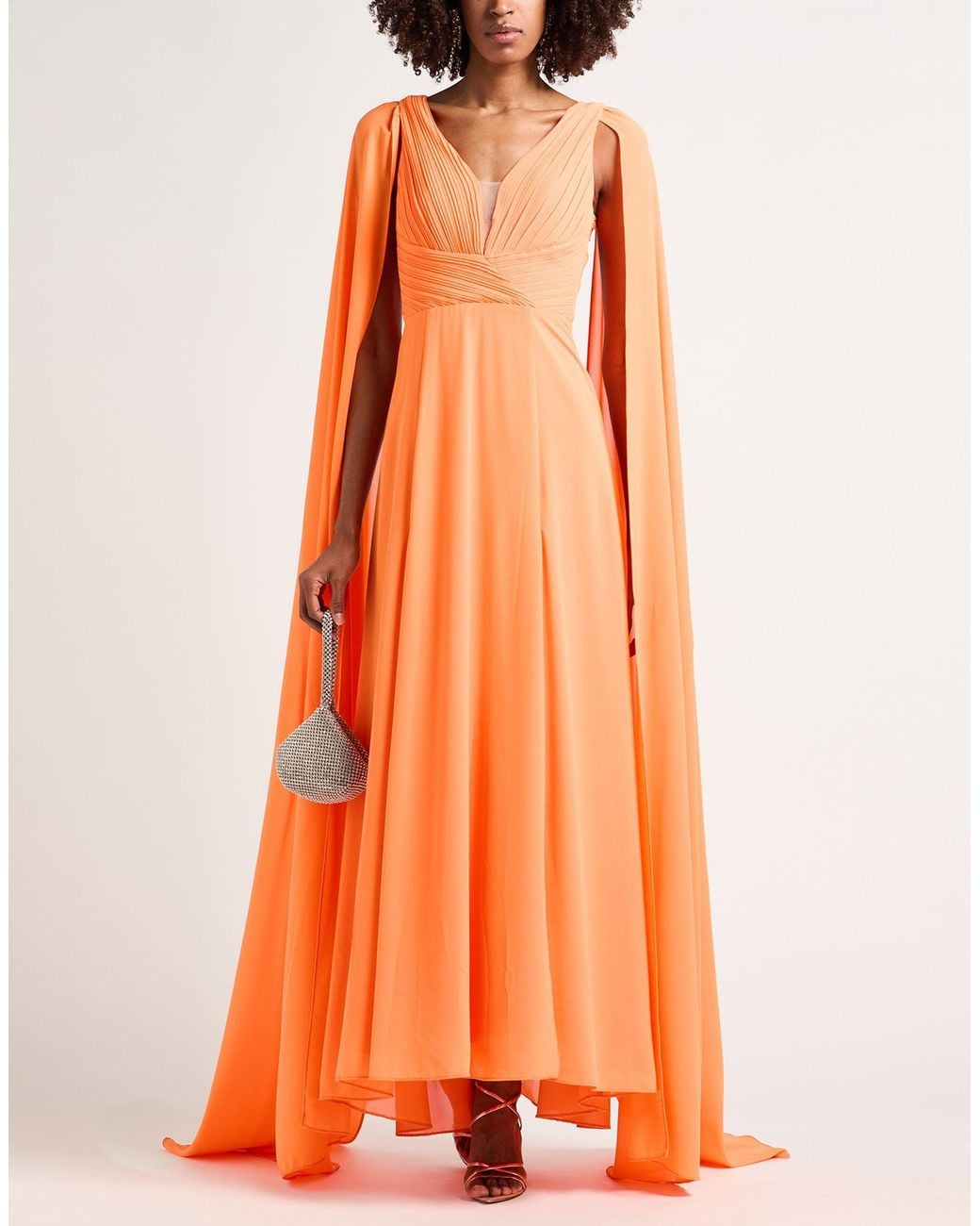 No Secrets Orange Maxi Dress