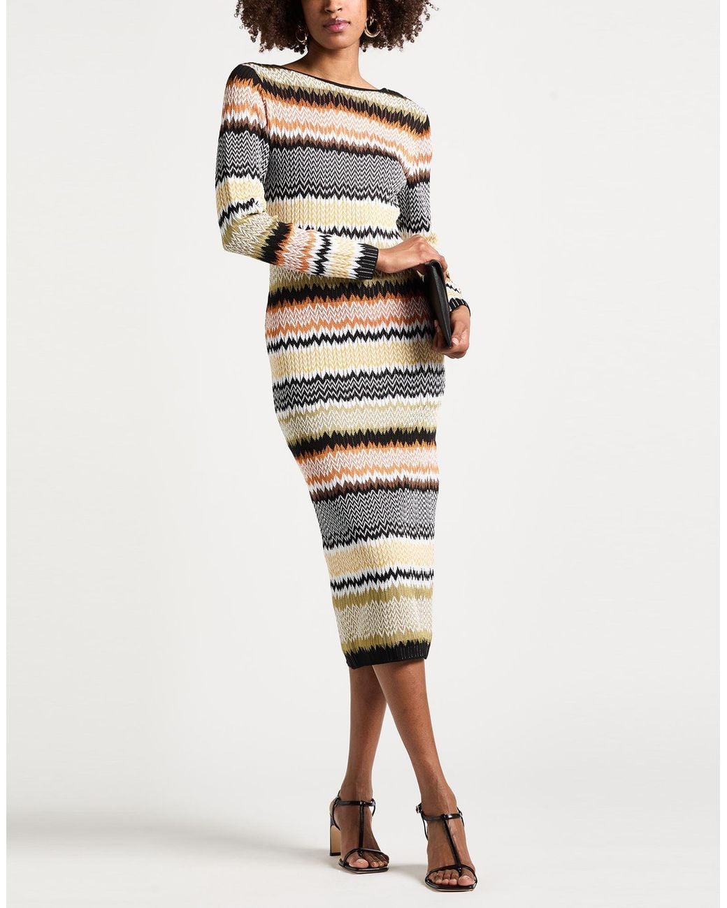 Missoni White Midi Dress Viscose, Cotton, Elastane, Polyamide