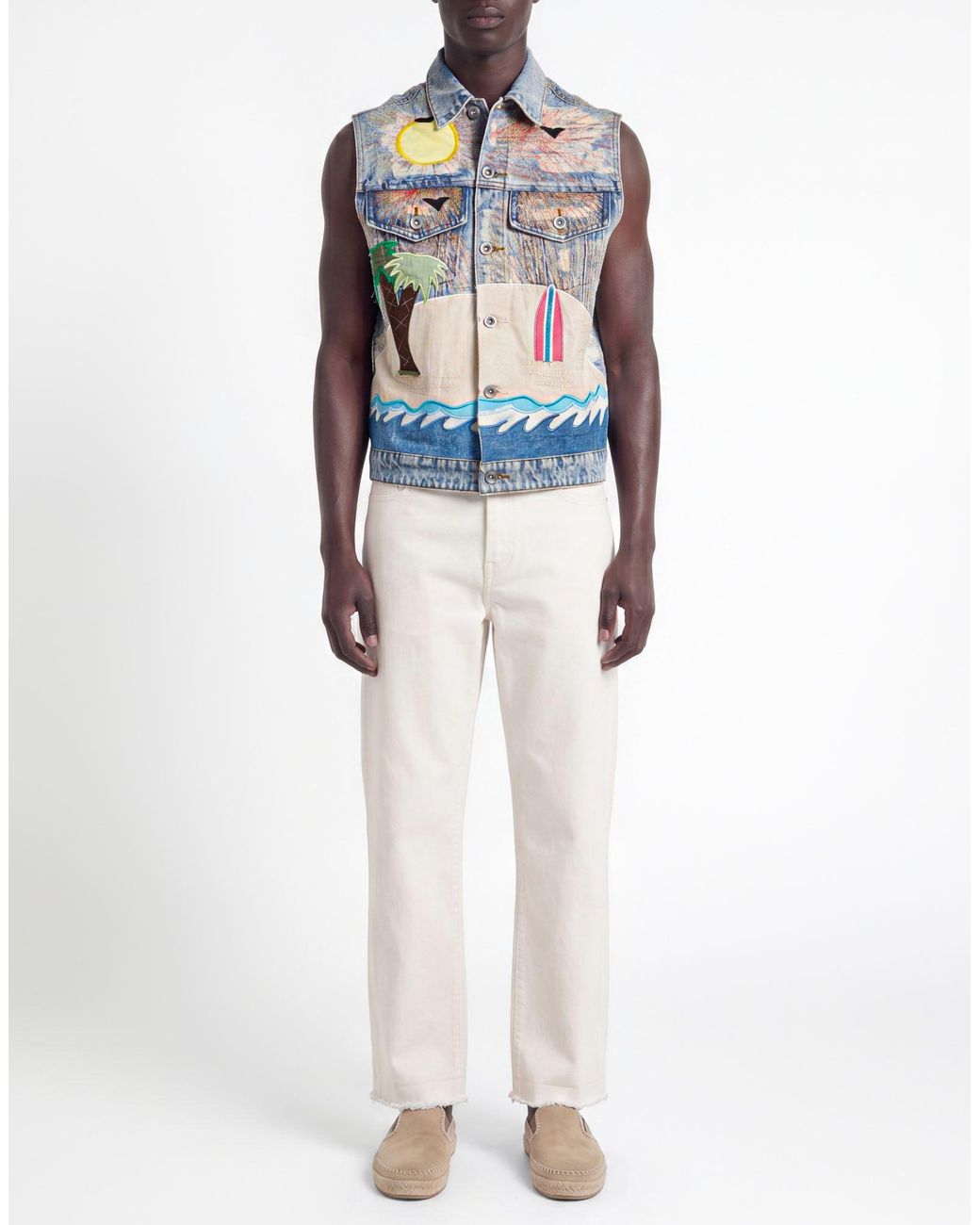 Who Decides War Blue Denim Outerwear for men