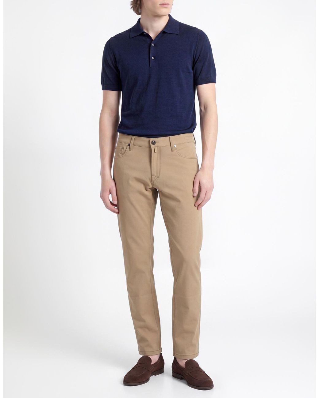 Jacob Cohen Natural Pants Cotton, Elastane for men