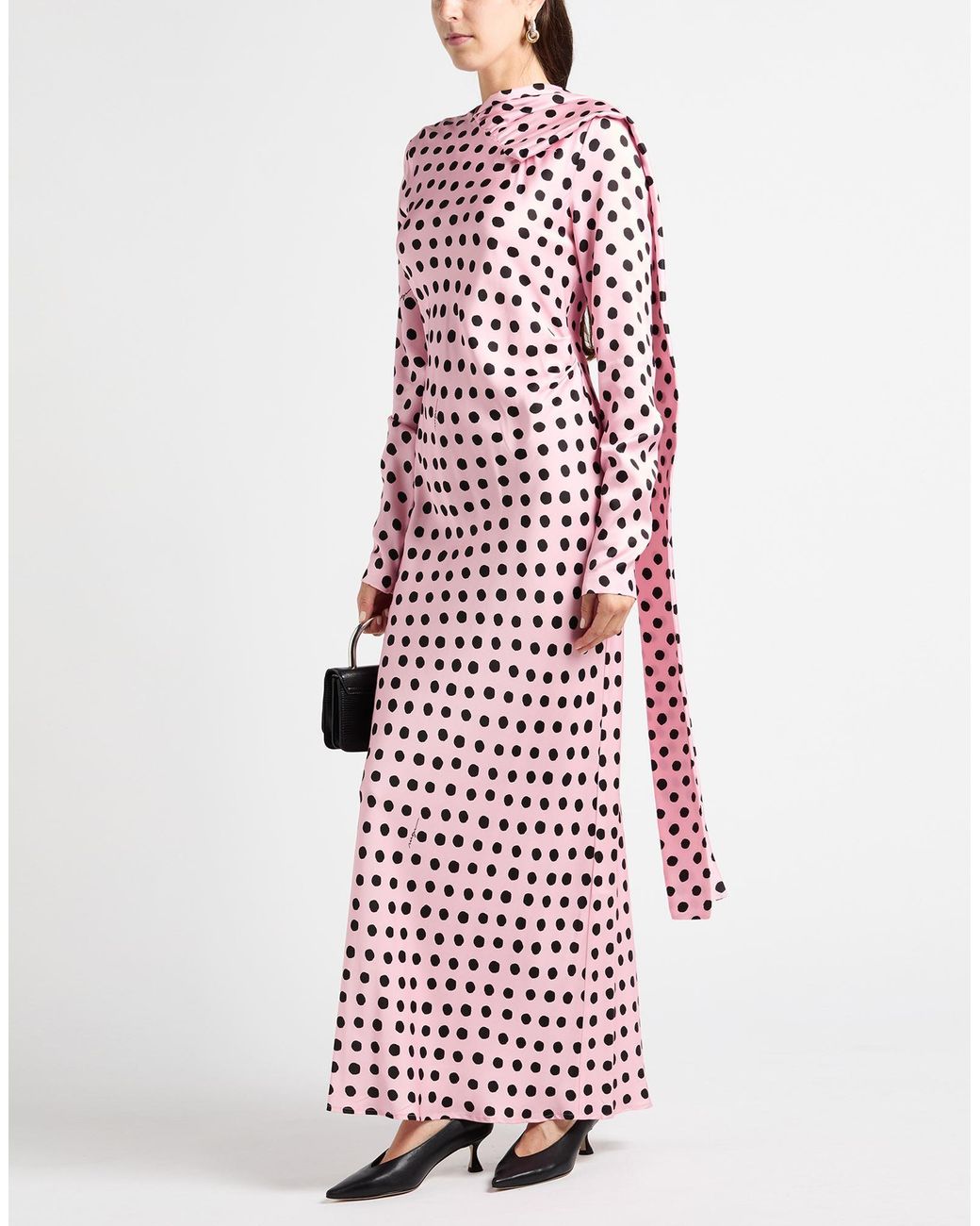 MSGM Red Maxi Dress Viscose