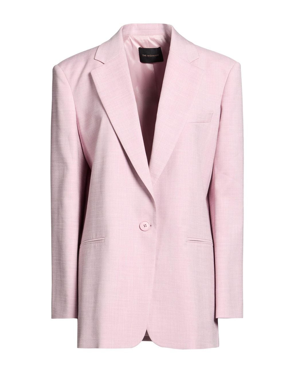 ANDAMANE Pink Blazer Polyester, Viscose, Elastane