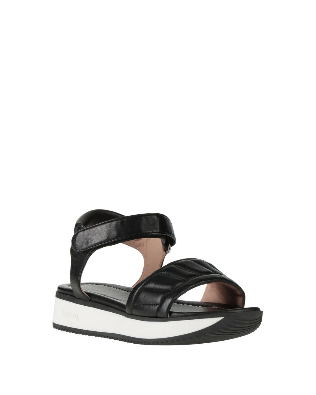 Pollini Black Sandals Leather
