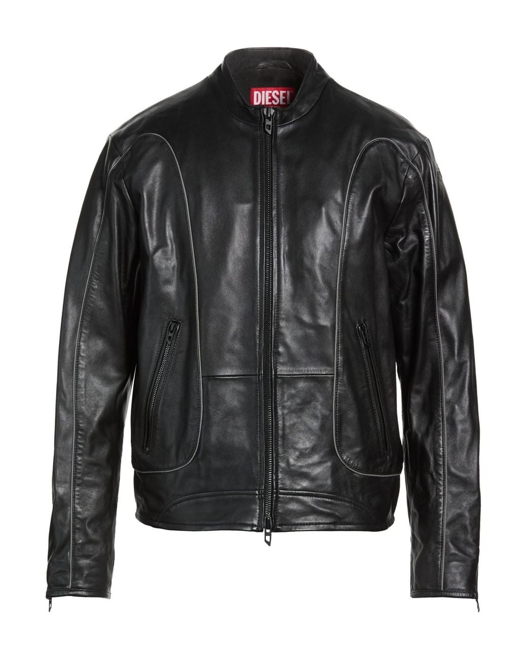DIESEL Black Jacket Sheepskin for men