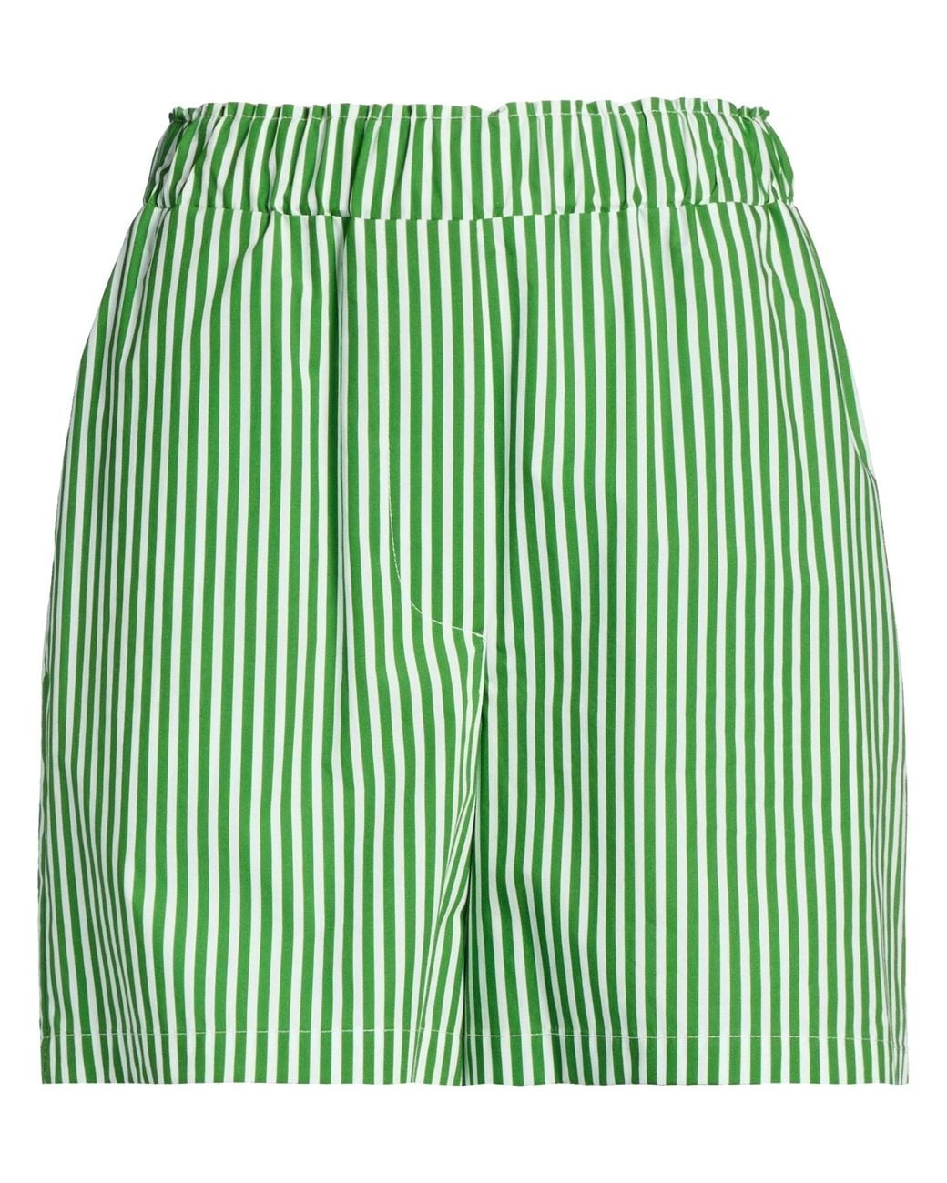 Shirtaporter Green Shorts & Bermuda Shorts