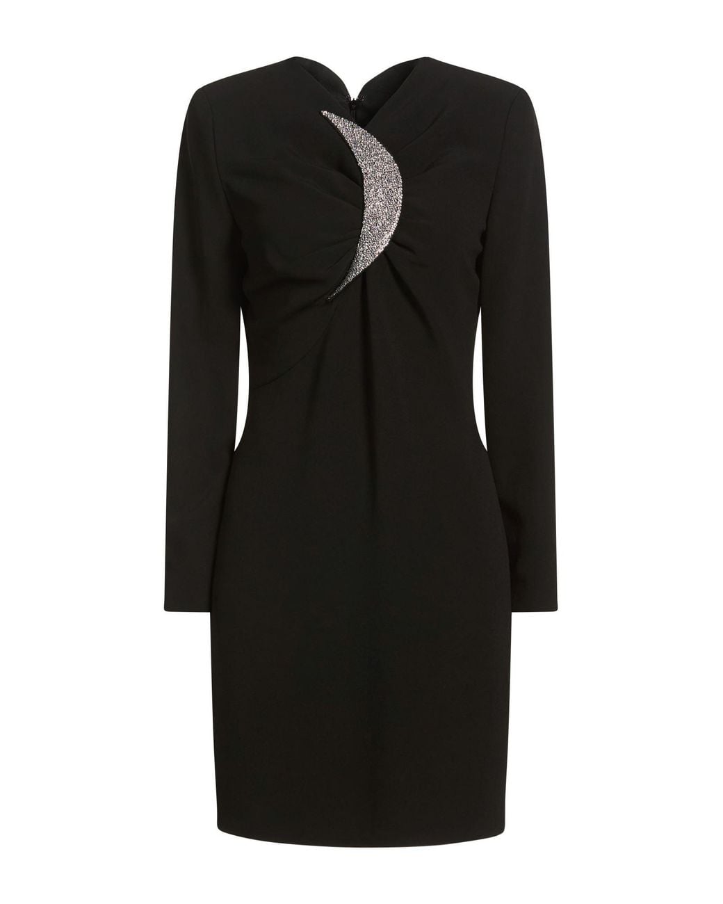 Emporio Armani Black Mini Dress Viscose, Acetate, Elastane