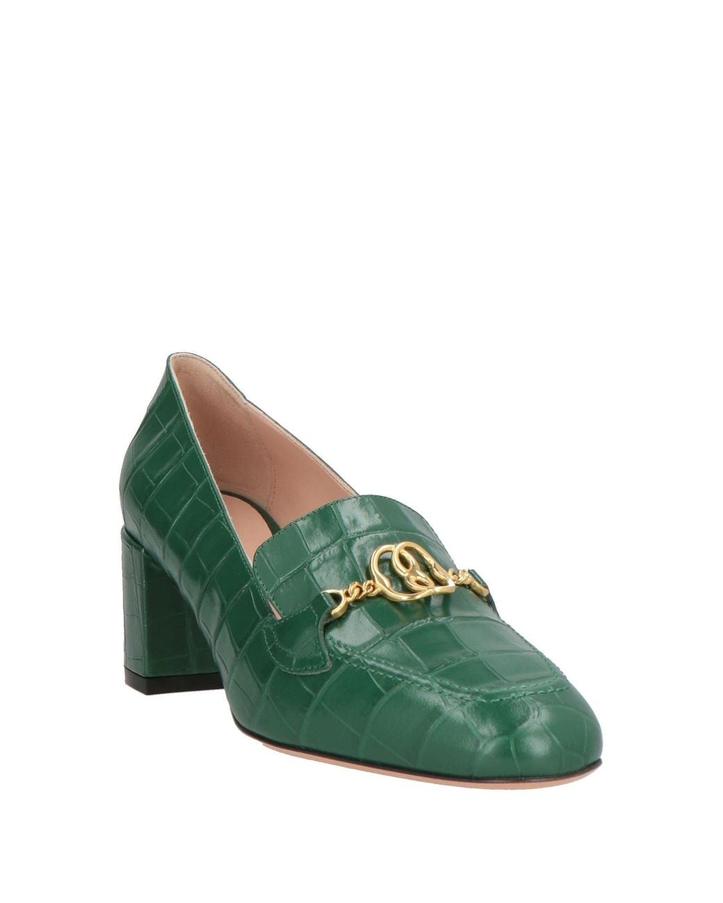 Bally Green Loafers Calfskin