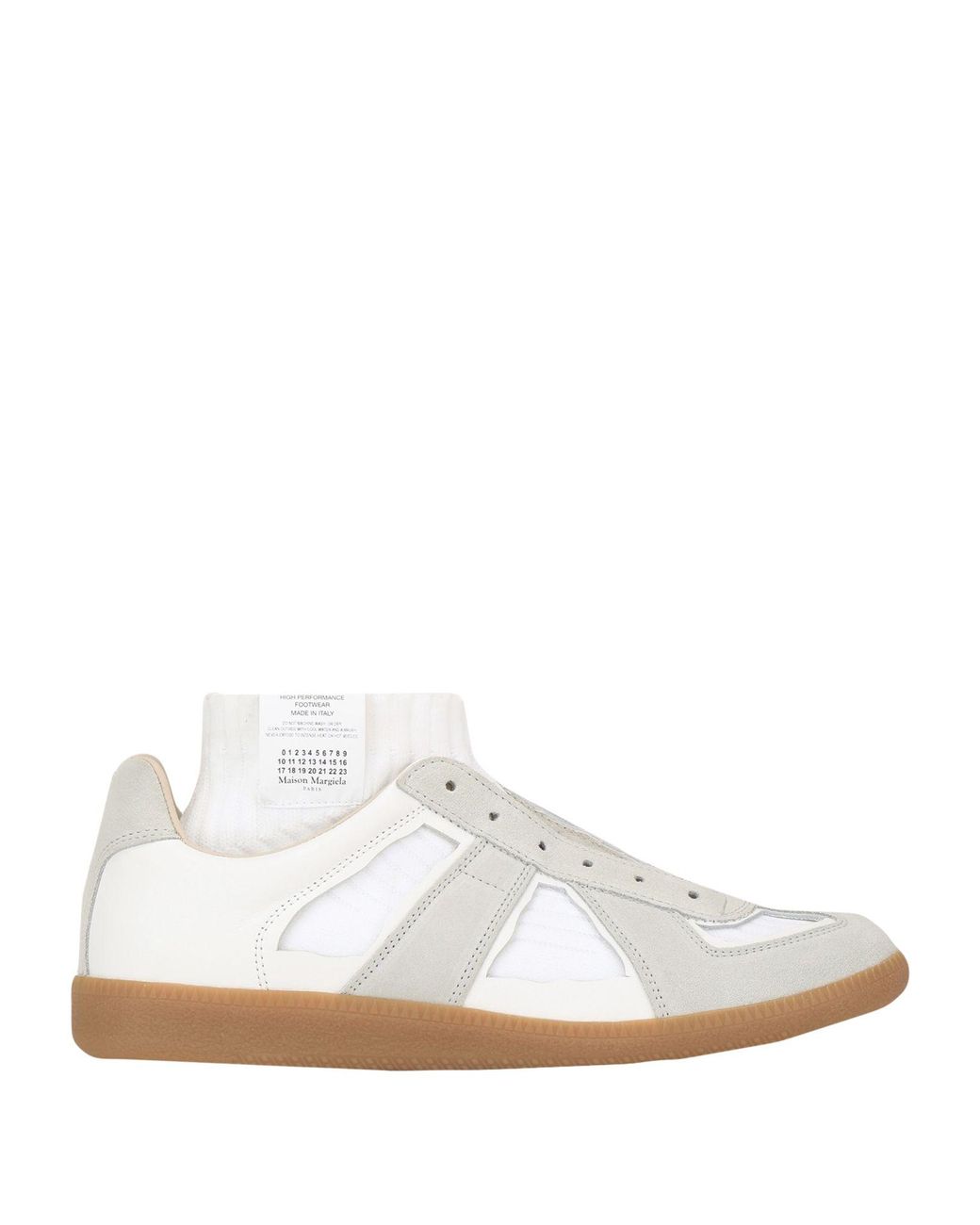 maison margiela white high top