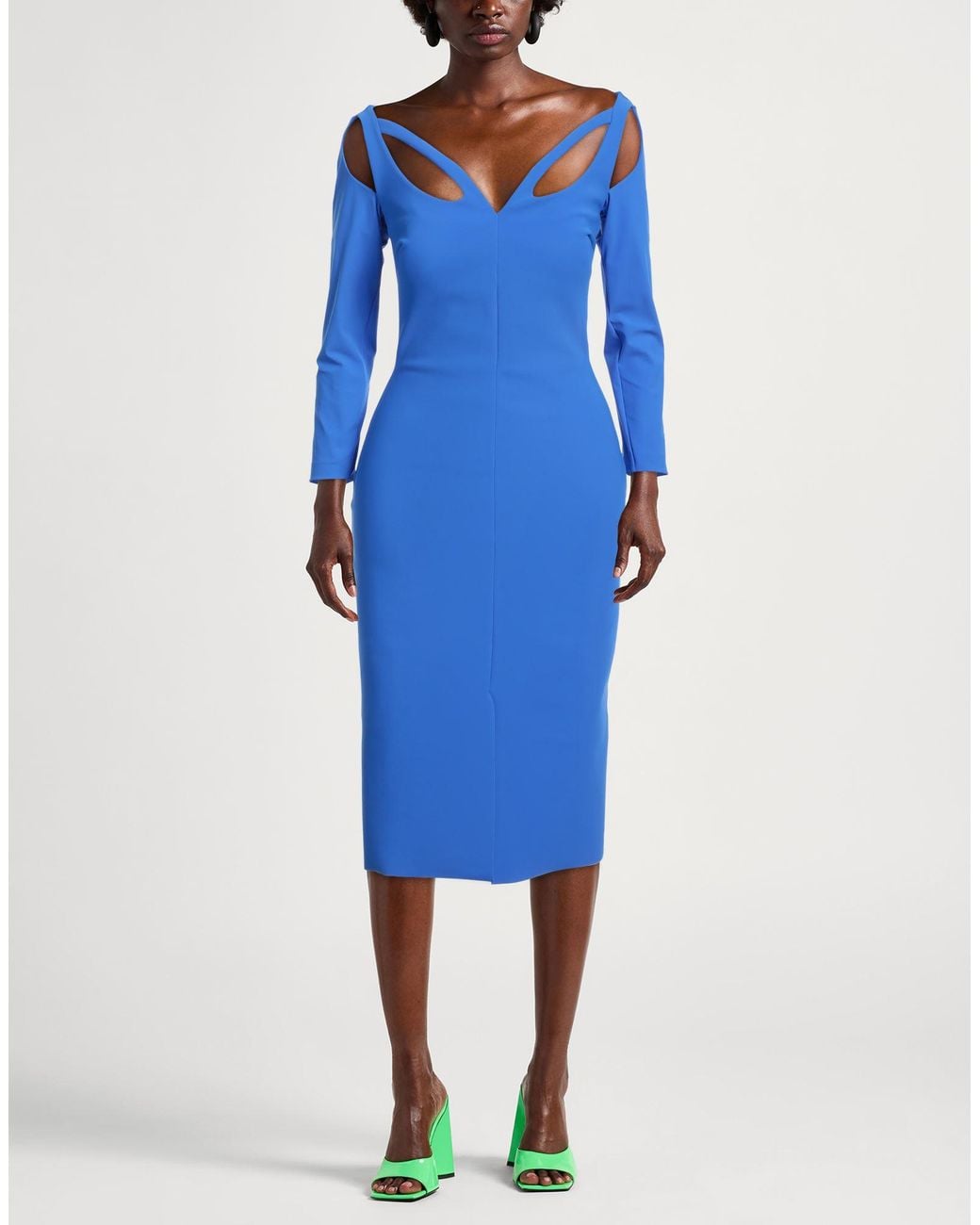 La Petite Robe Di Chiara Boni Blue Midi Dress