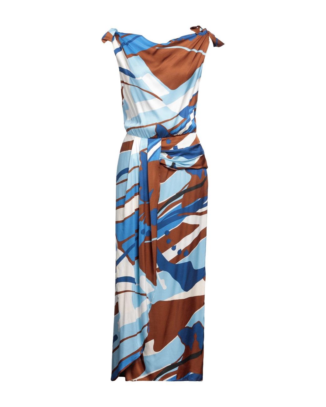 Manila Grace Blue Maxi Dress