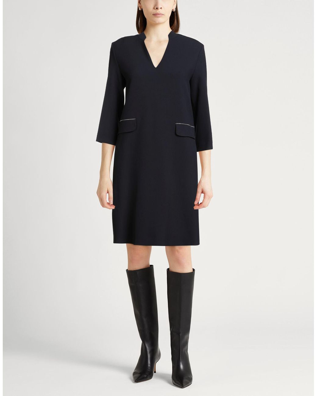 Peserico Black Midi Dress