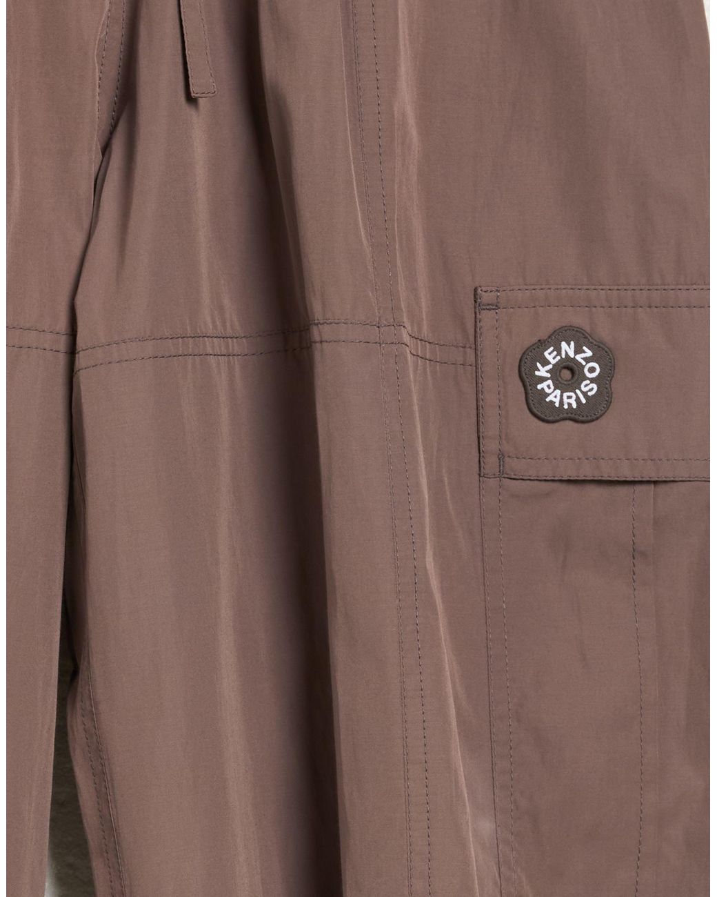KENZO Brown Pants Polyester, Cotton