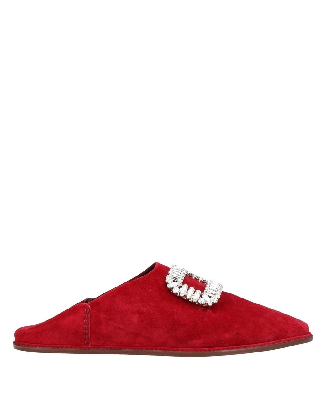 Roger Vivier Red Mules & Clogs