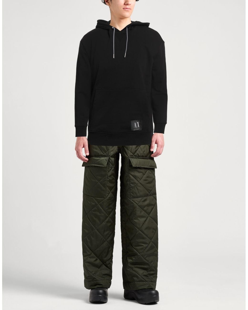 ARMANI EXCHANGE Black Sweatshirt for men