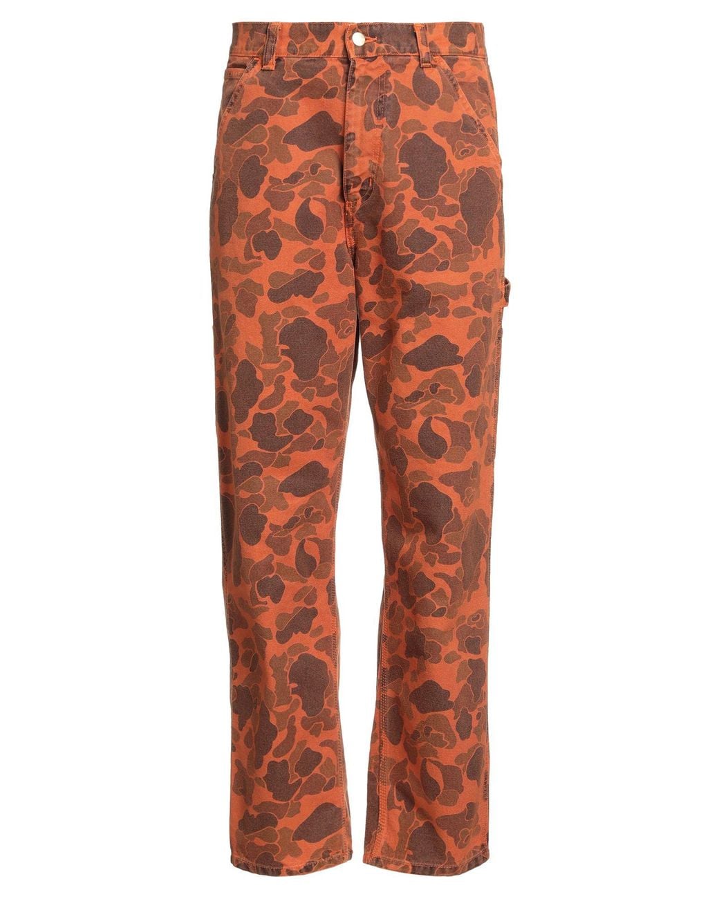 Carhartt Orange Pants Organic Cotton for men