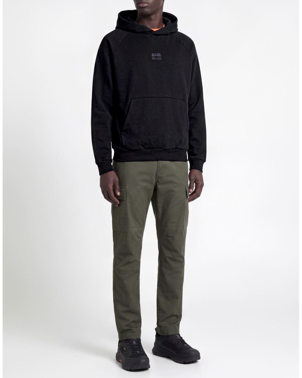 Napapijri Blue B-Elevated Logo H Sweatshirt Cotton for men