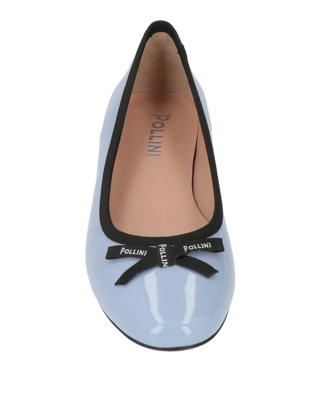 Pollini Blue Light Ballet Flats Leather
