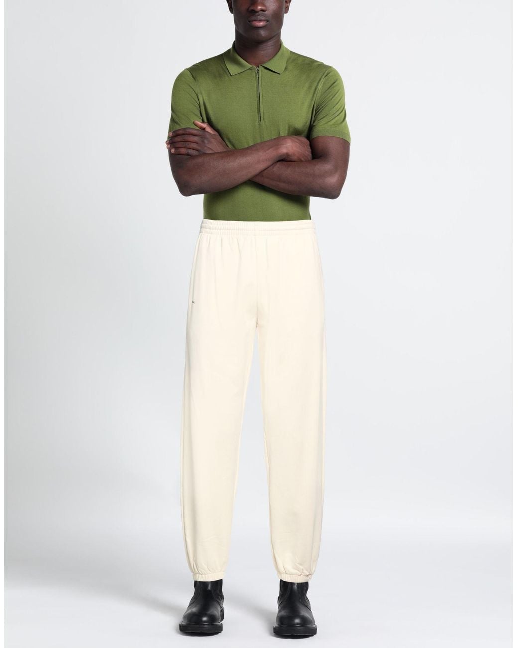 PANGAIA Natural Ivory Pants Organic Cotton for men
