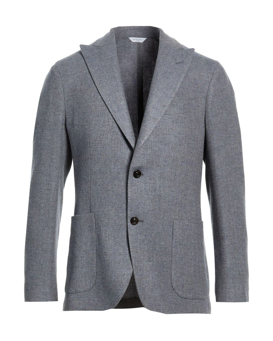Boglioli Gray Blazer Wool, Cashmere for men