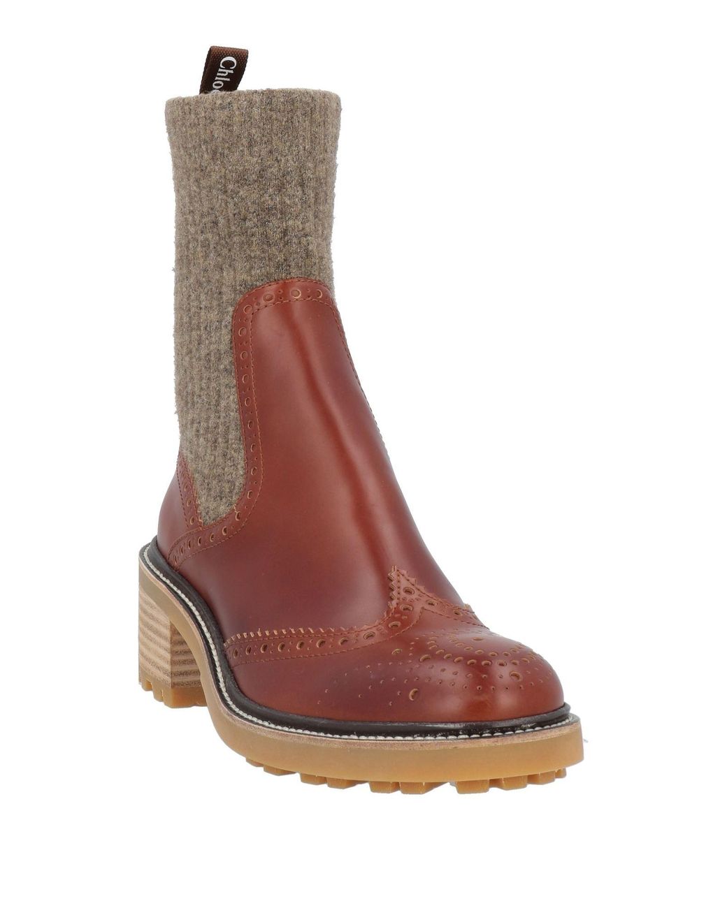 Chloé Brown Ankle Boots