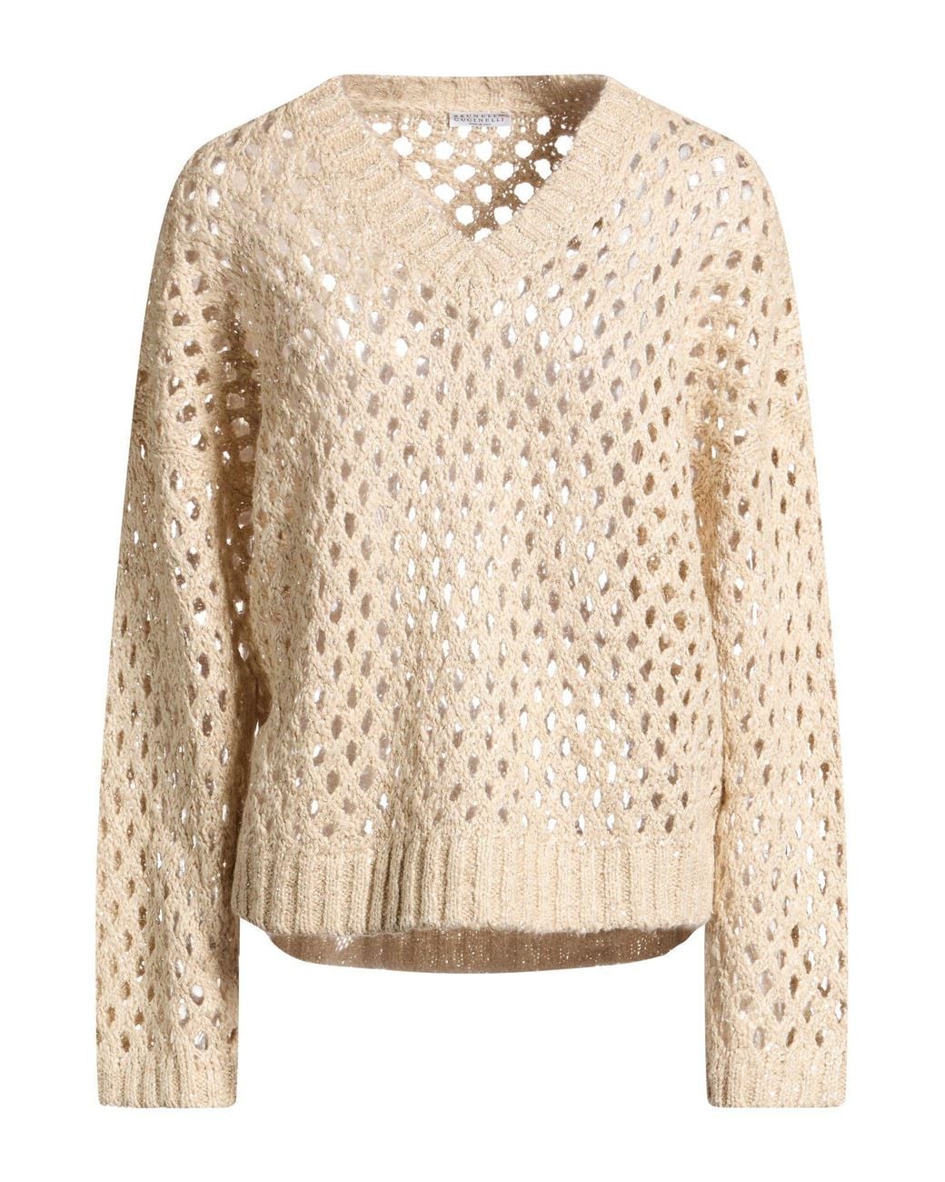 Brunello Cucinelli Natural Sweater Silk, Linen, Polyamide, Polyester