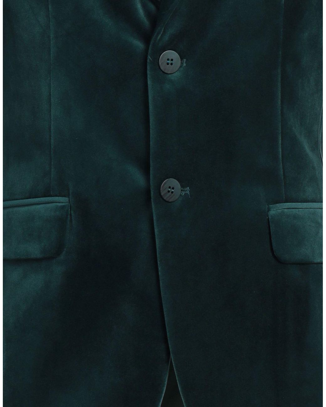 TELA-N° Green Dark Blazer Polyester for men