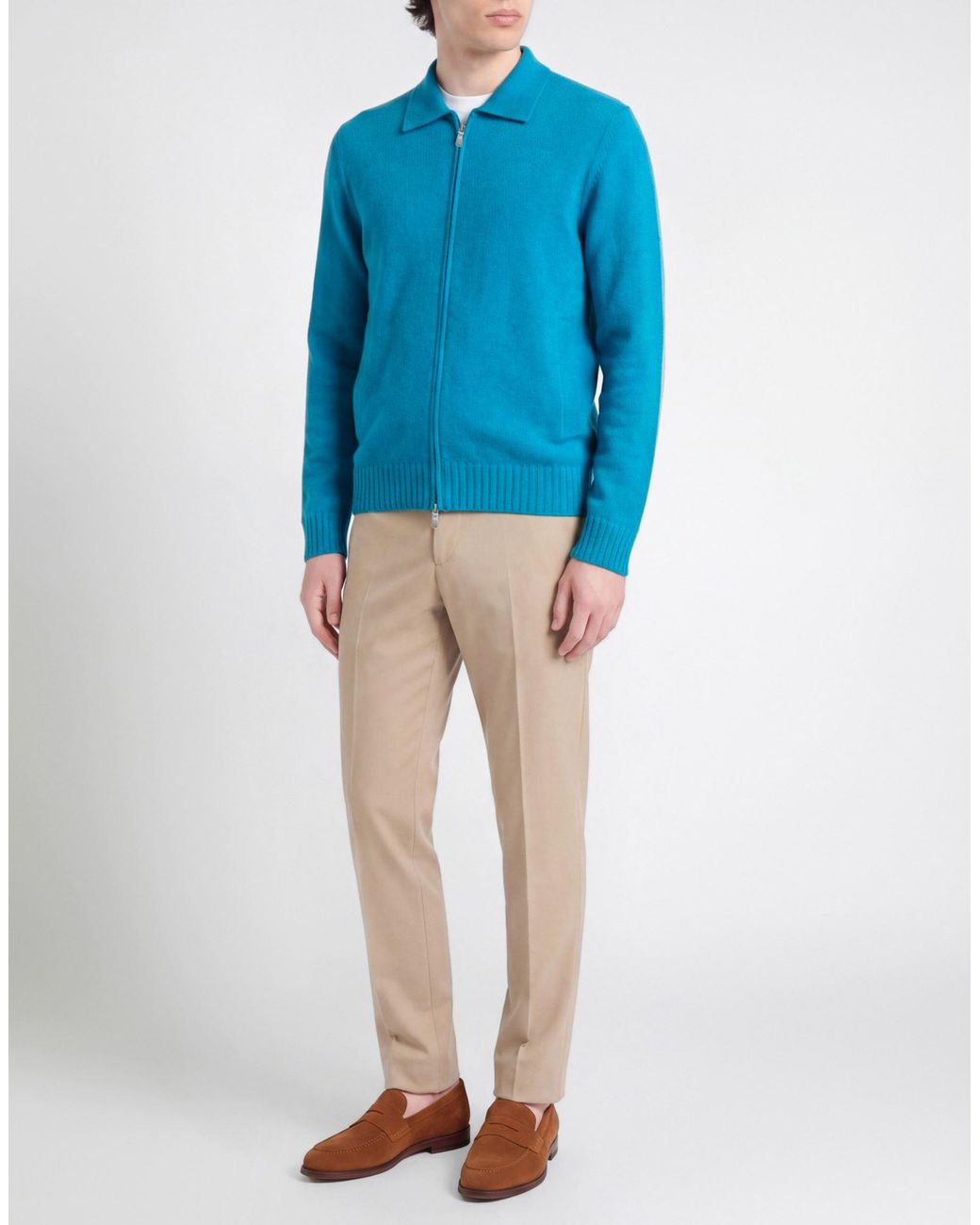 Gran Sasso Blue Cardigan Cashmere for men