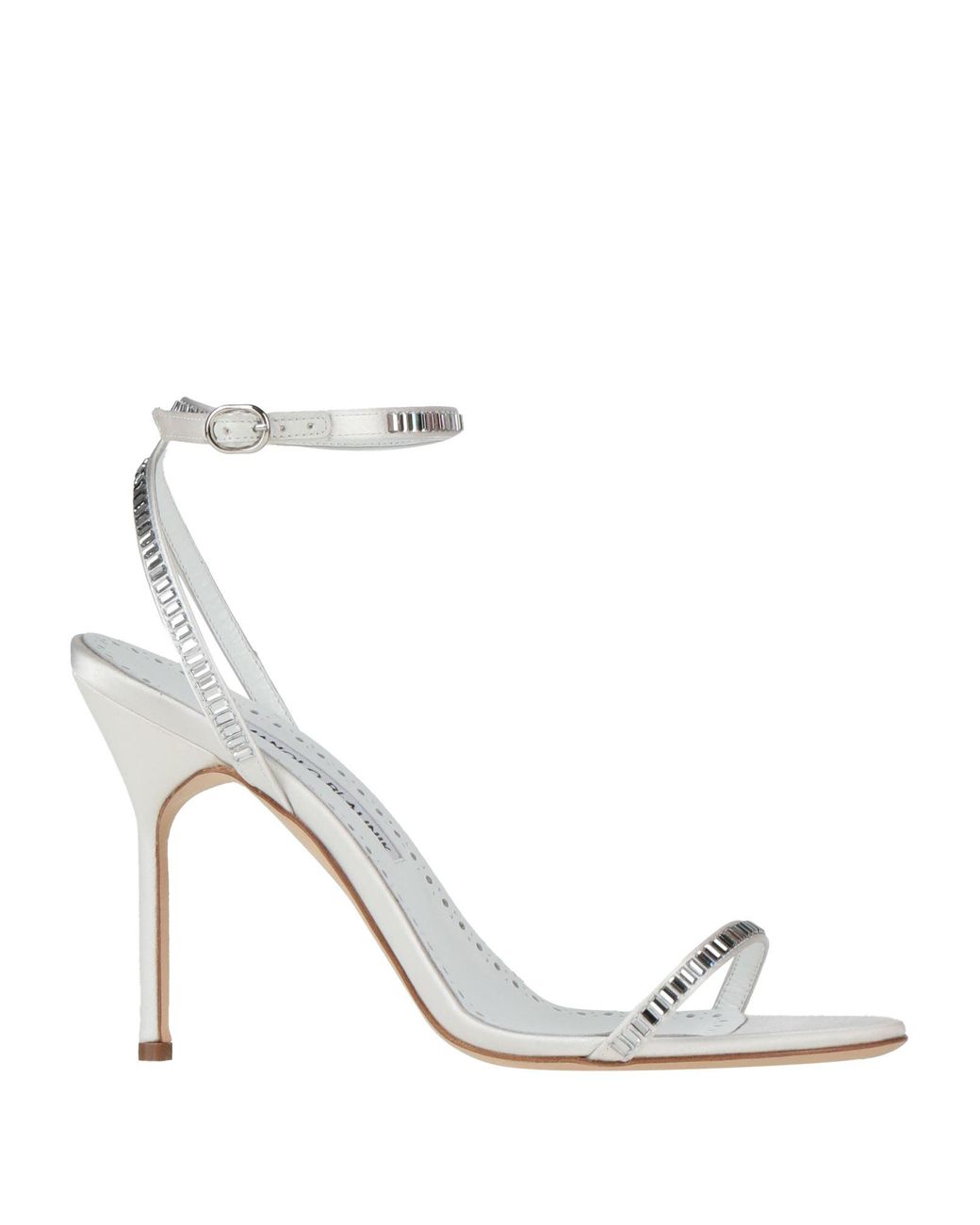 Manolo Blahnik Metallic Sandale