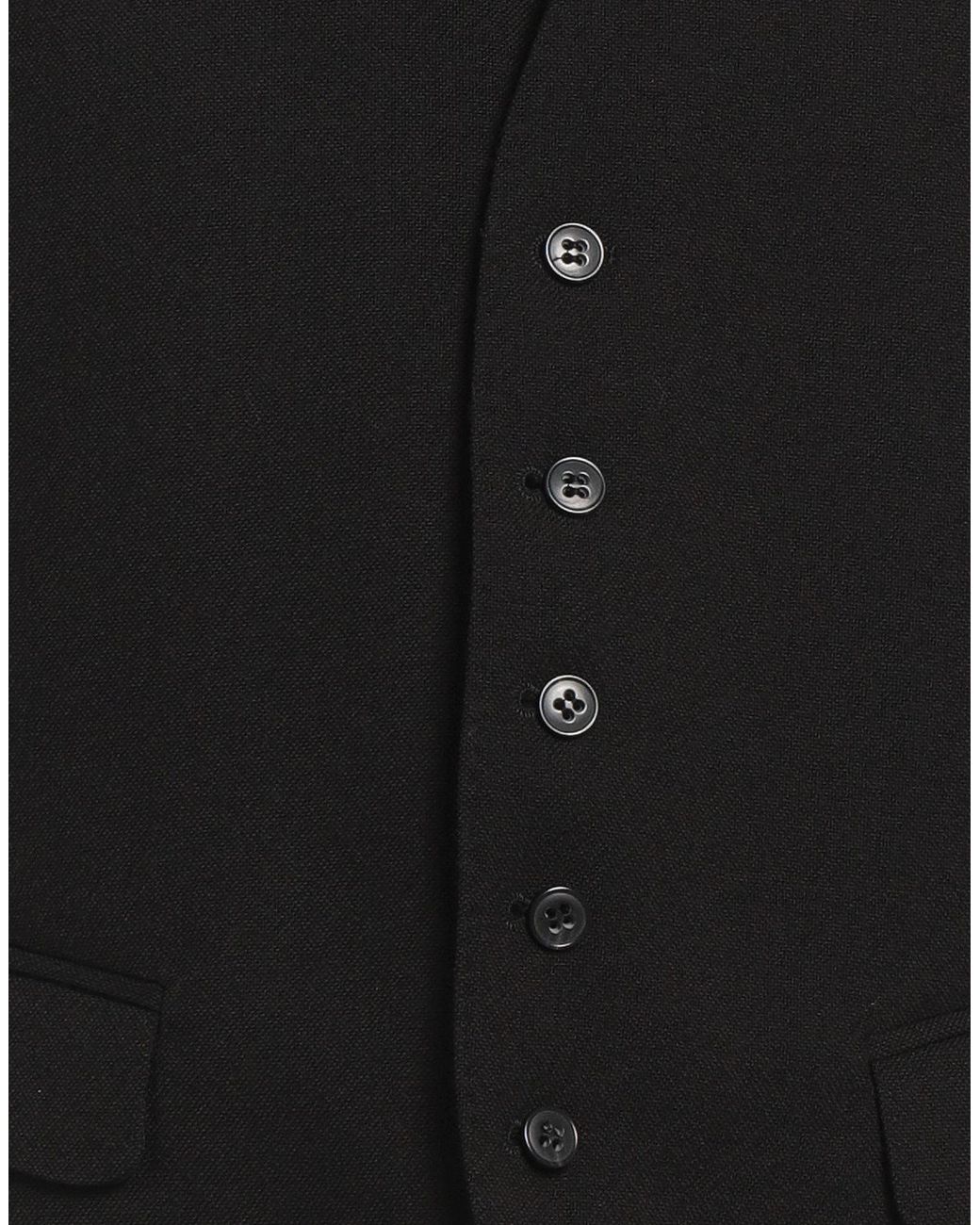 Brian Dales Black Tailored Vest Wool for men