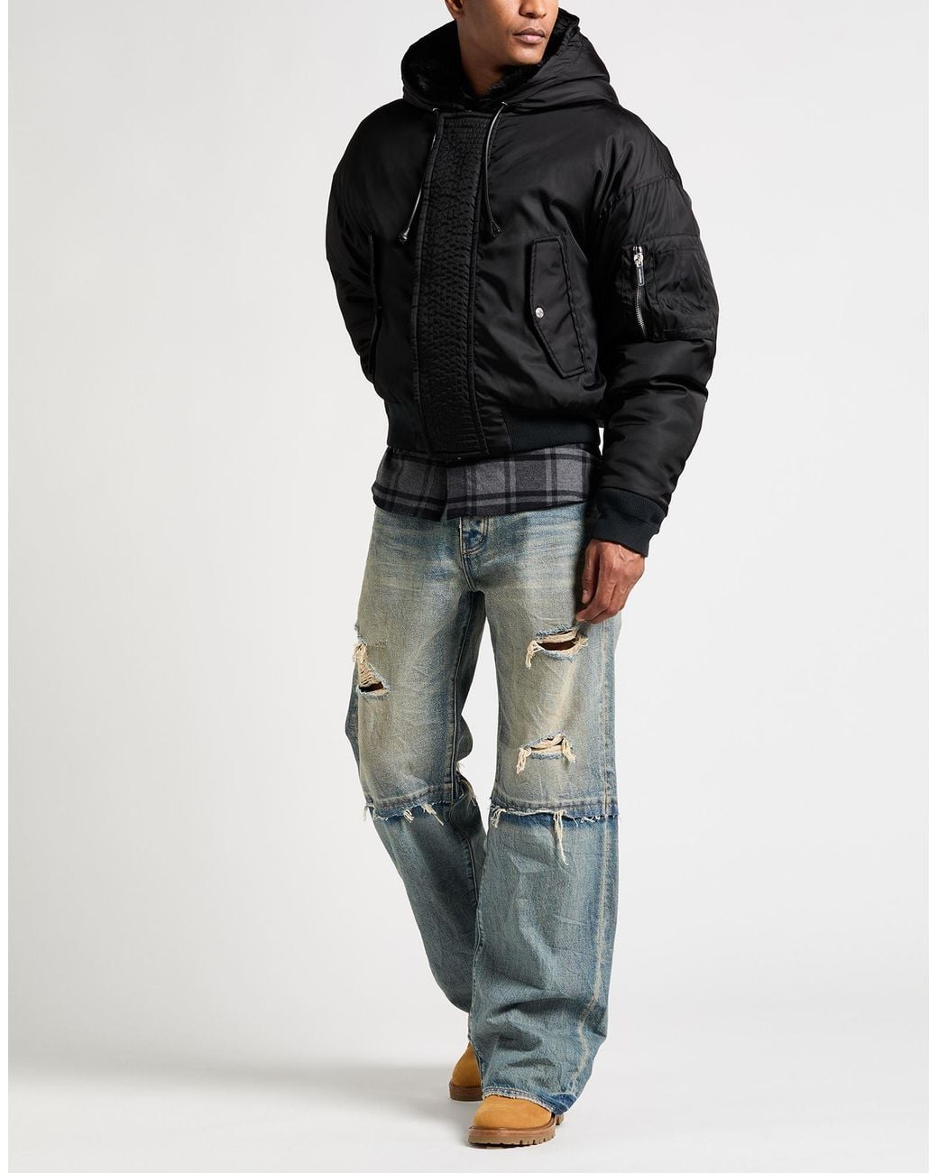 DSquared² Black Puffer Polyamide for men