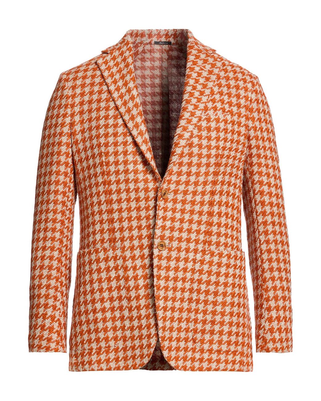 Sartorio Napoli Orange Blazer Alpaca Wool, Cotton, Polyamide for men