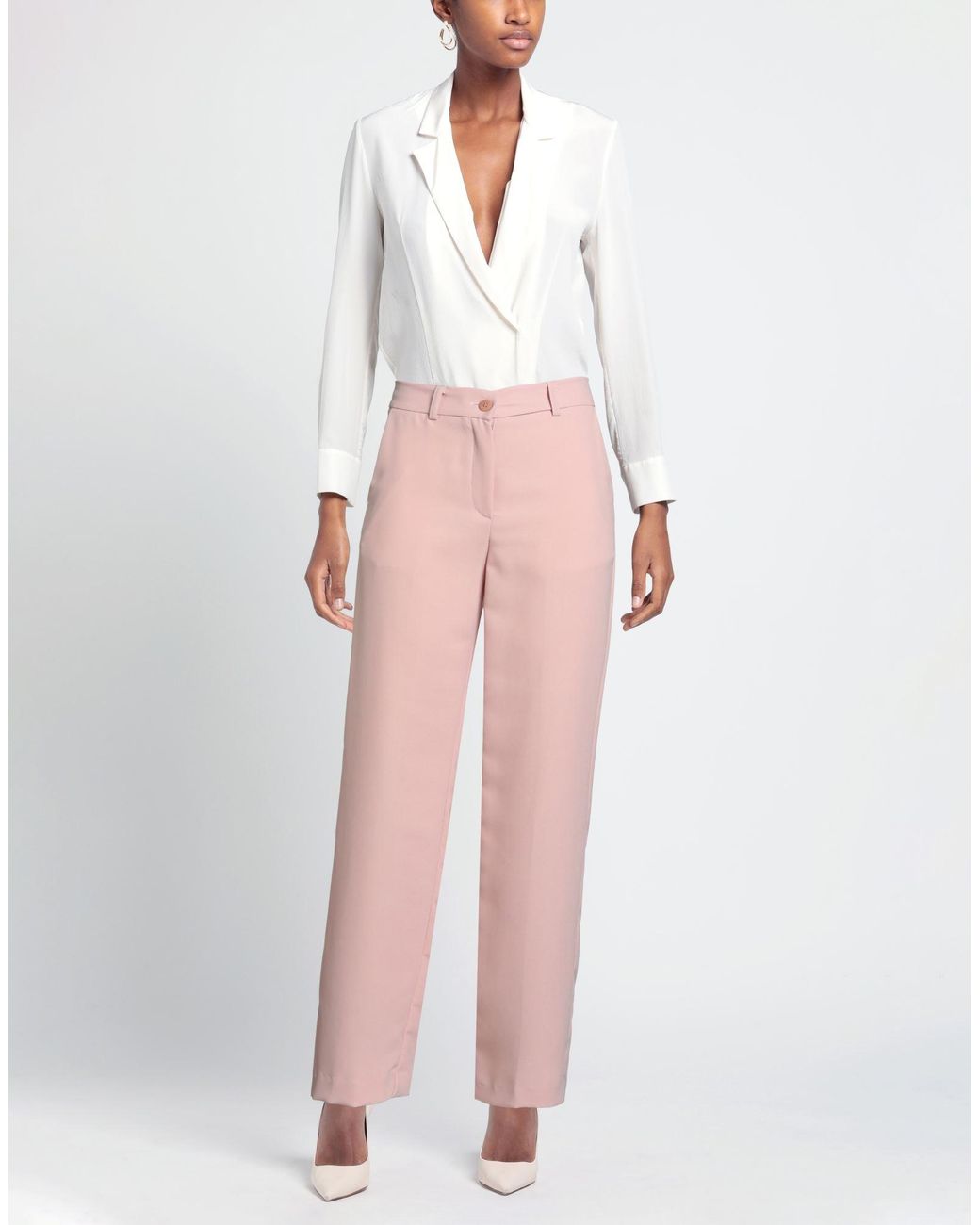 SKILLS & GENES Pink Blush Pants Polyester