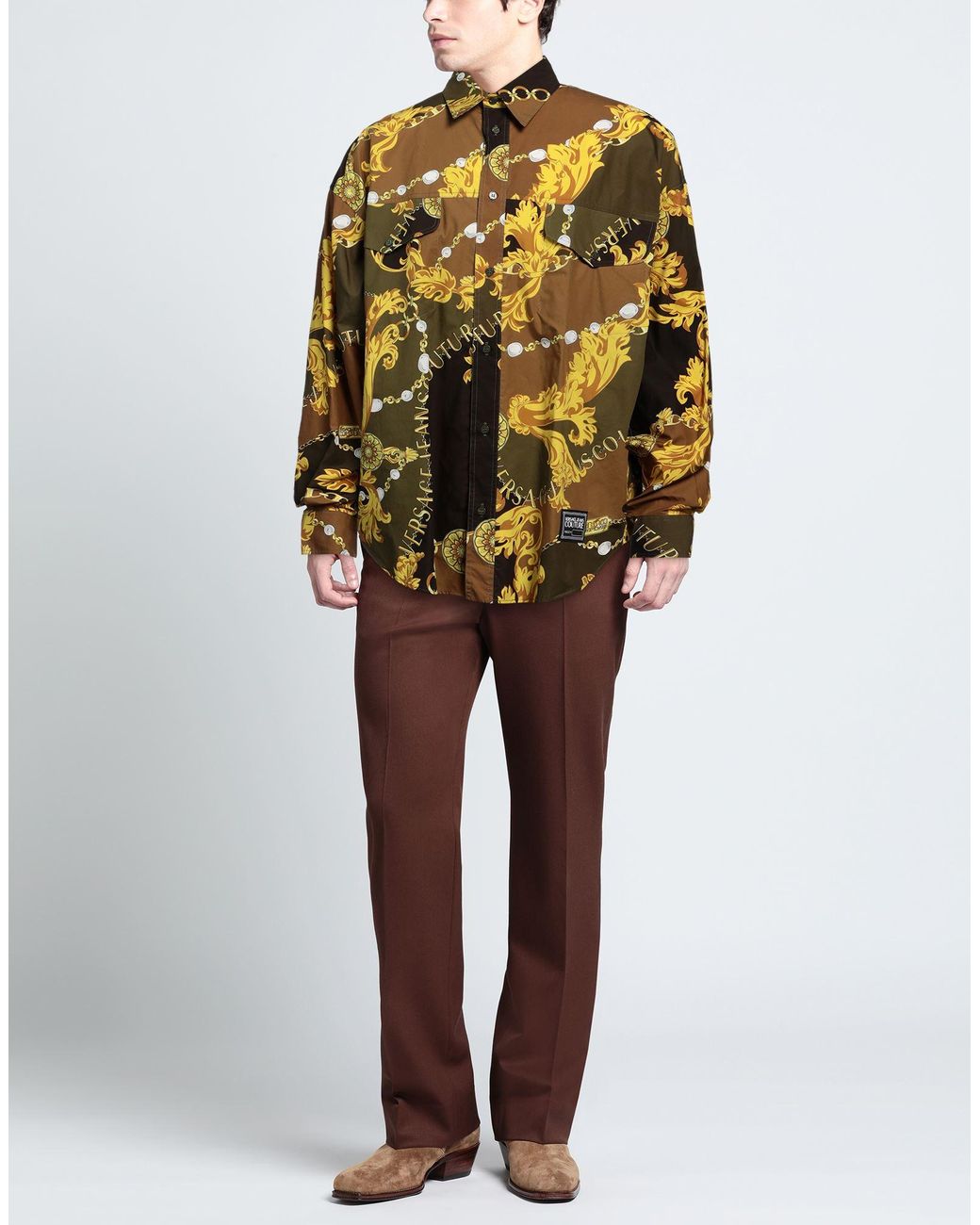 Versace Jeans Couture Hemd in Yellow für Herren
