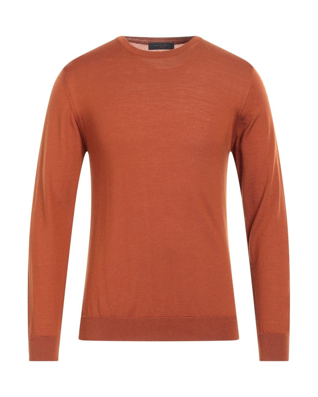 Daniele Fiesoli Orange Tan Sweater Merino Wool for men