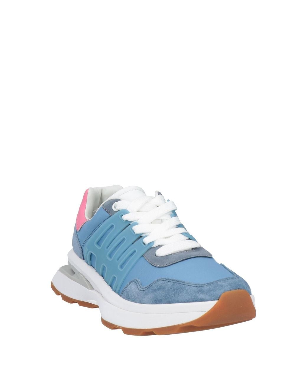 DSquared² Blue Sneakers Leather, Textile Fibers
