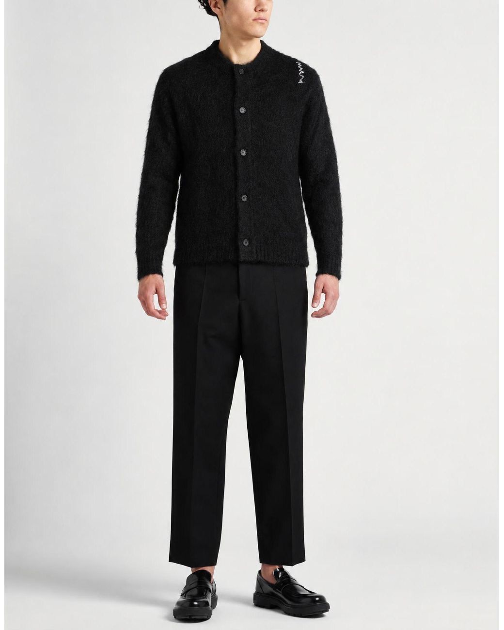 Marni Black Cardigan Acetate, Polyamide, Mohair Wool for men