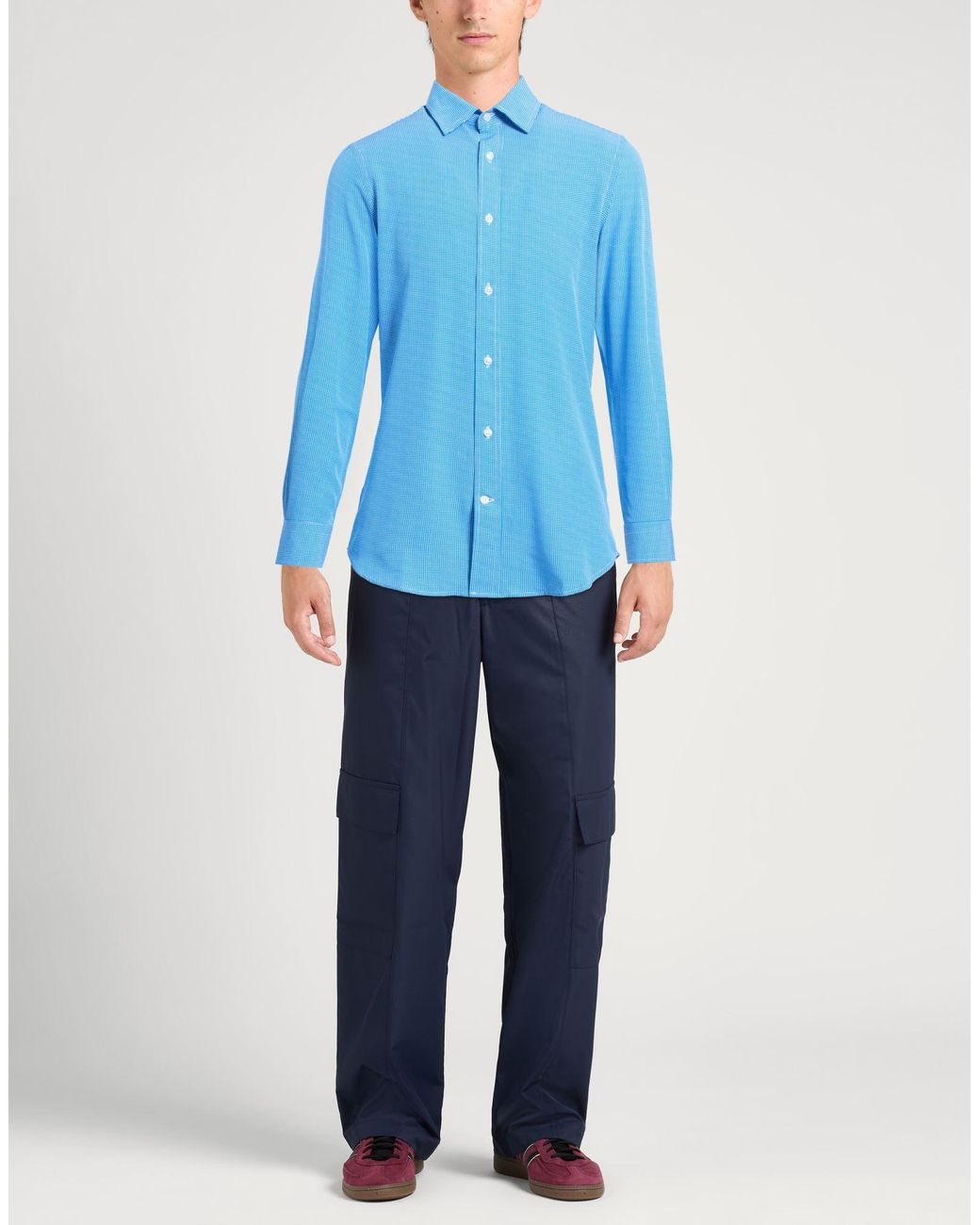 Scotch & Soda Blue Shirts for men