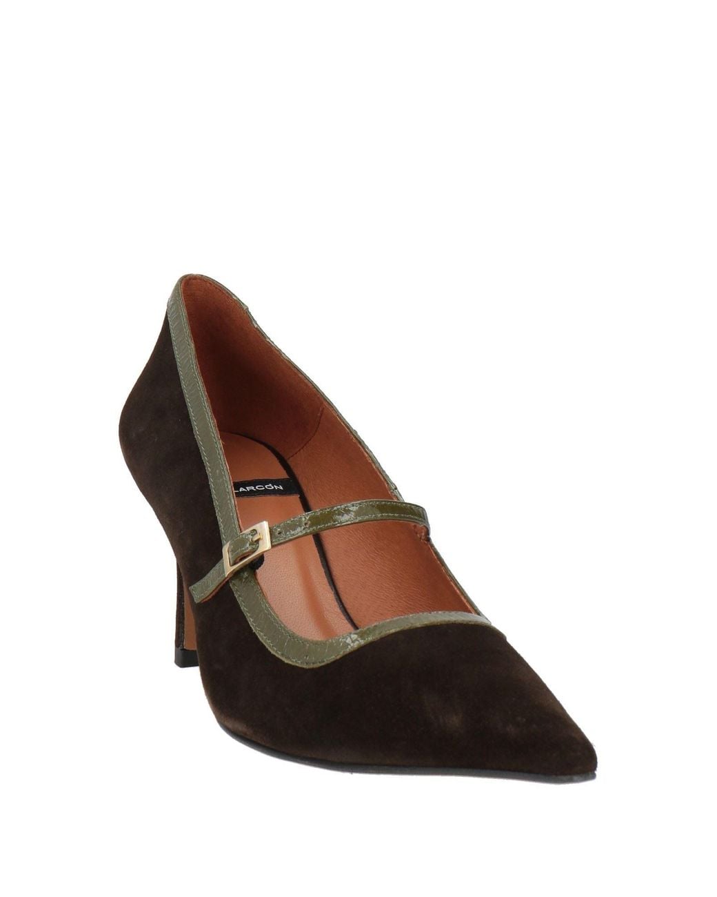Angel Alarcon Brown Dark Pumps Leather