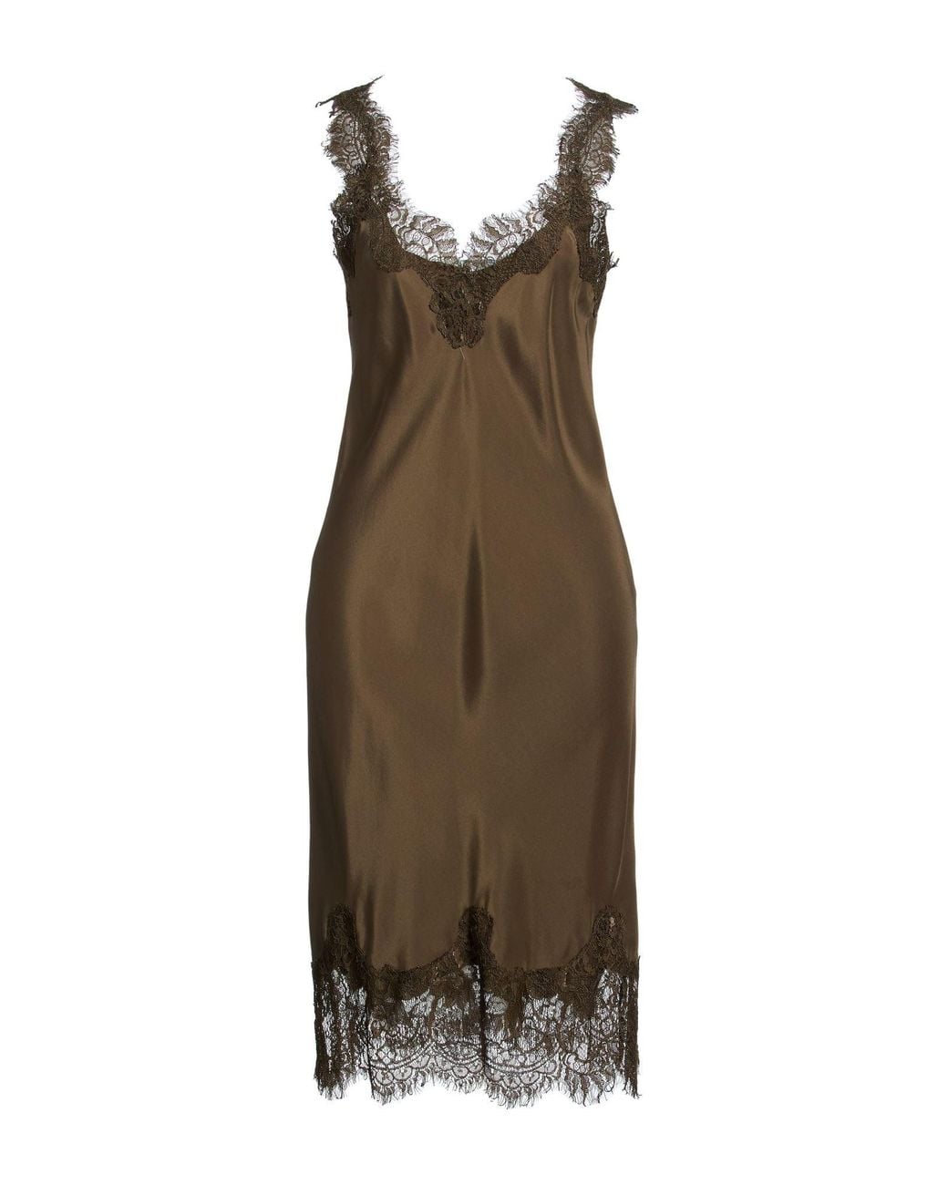 Gold Hawk Natural Midi Dress