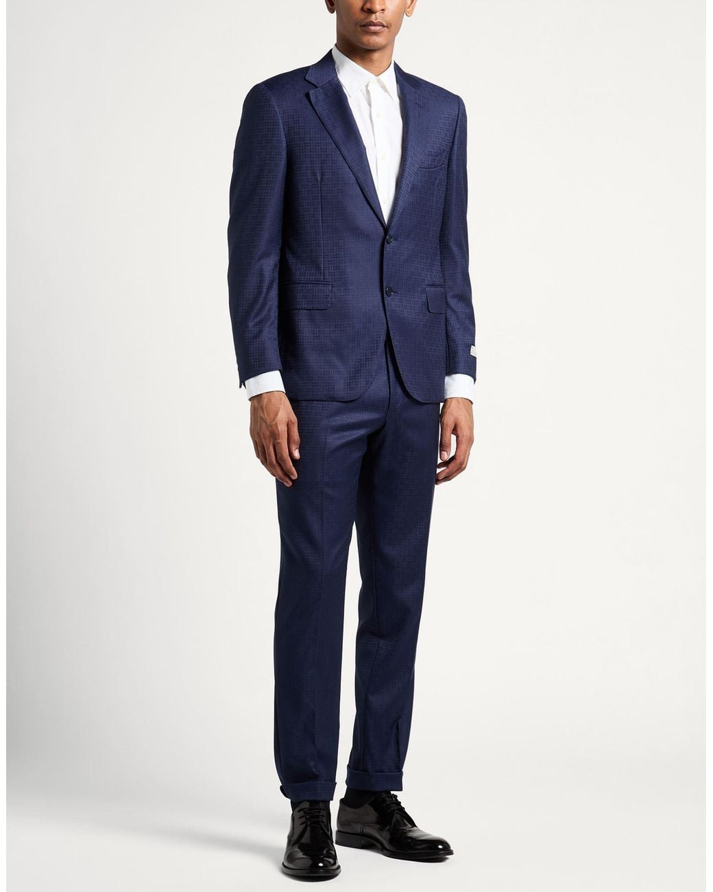 Canali Blue Suit Wool for men