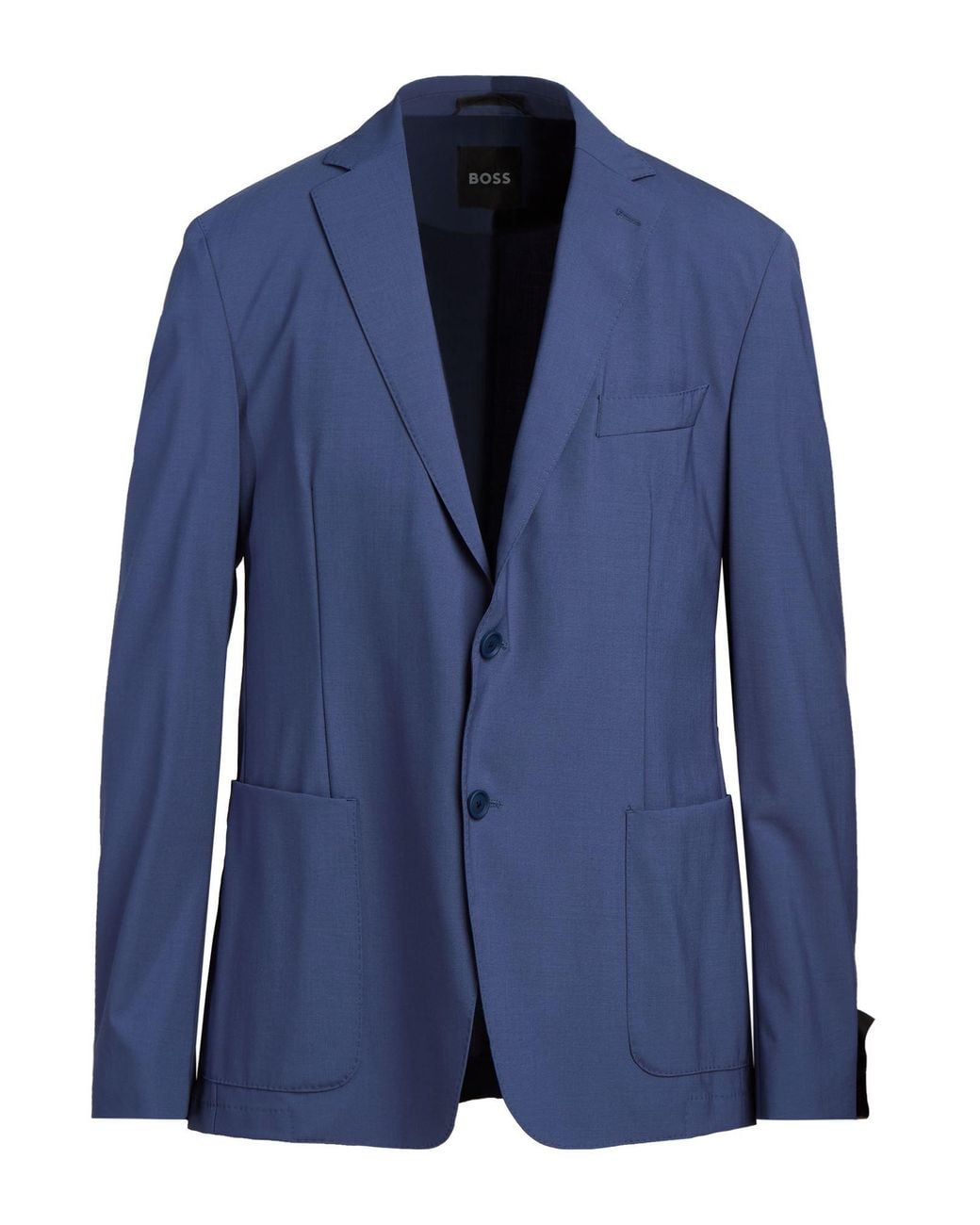 Boss Blue Blazer Virgin Wool, Polyamide, Elastane for men