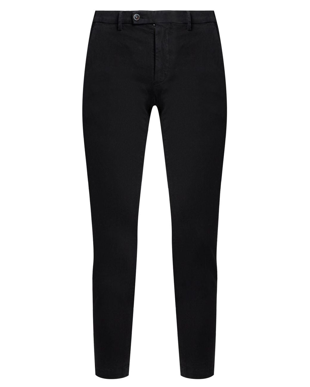 Michael Coal Black Pants Cotton, Elastane for men
