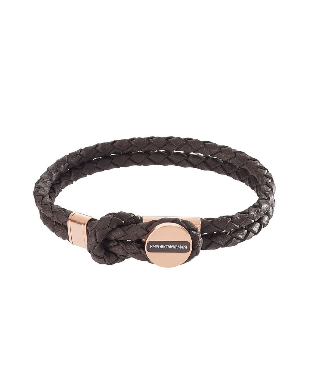 Armani outlet leather bracelet