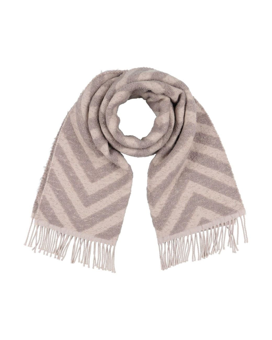 Peserico Multicolor Taupe Scarf Virgin Wool, Alpaca Wool, Polyamide